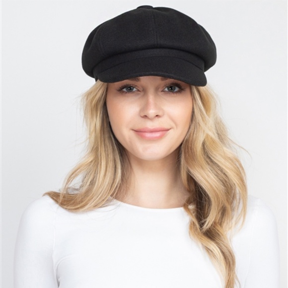 Trend Setter Diva Boutique Accessories - Black Breton Fashion hat
